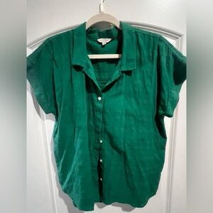 Lucky Brand Green Button Down Shirt